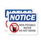 Signmission Non-Potable Water Do Not Drink Sign With Symbol, 14 in W x Rectangle, Vinyl Decal OS-2PACK-NS-D-1014-L-15093 - alternate 1